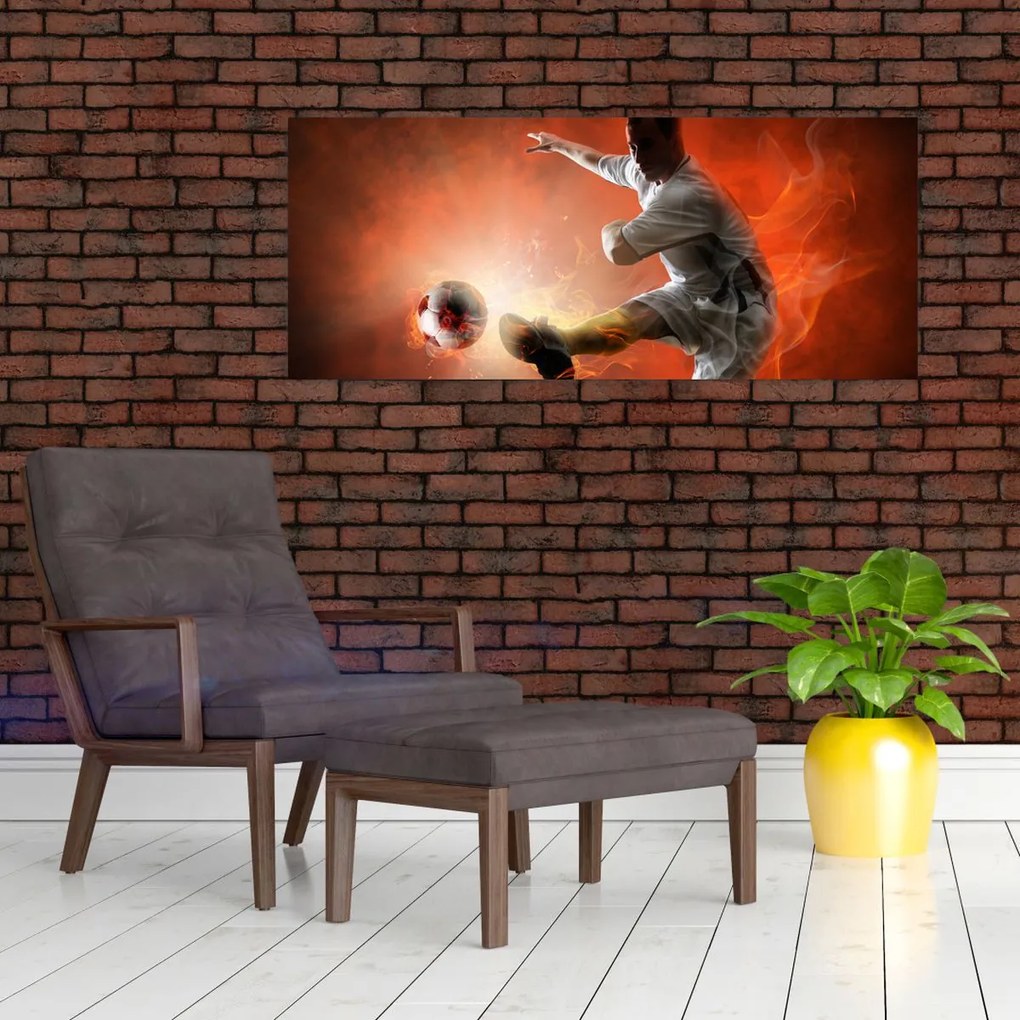 Tablou - Fotbalistul (120x50 cm)