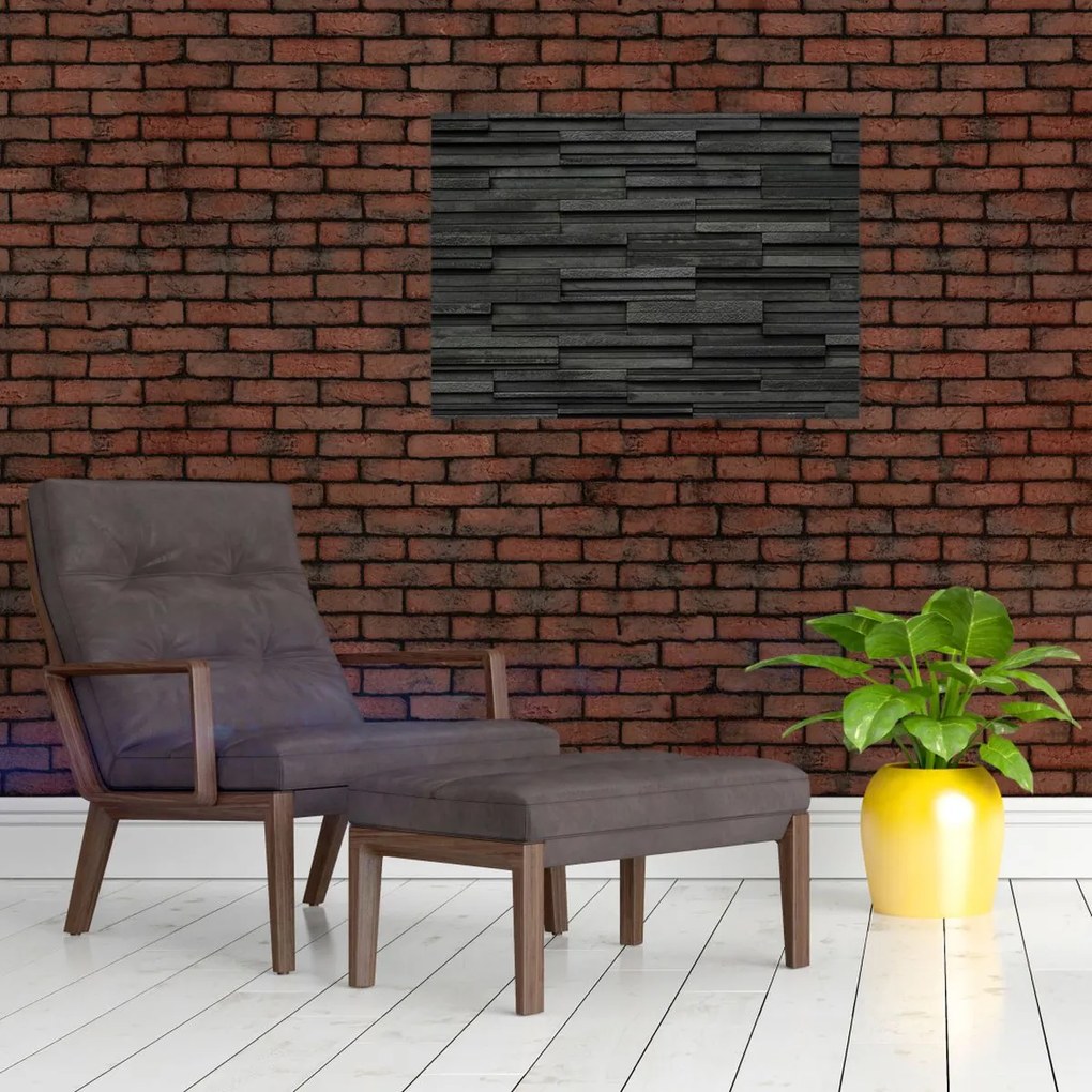 Tablou pe sticlă - Textura pietrei (70x50 cm)