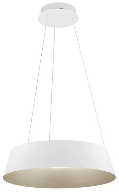 Pendul LED dimabil design modern ALBA alb 54cm