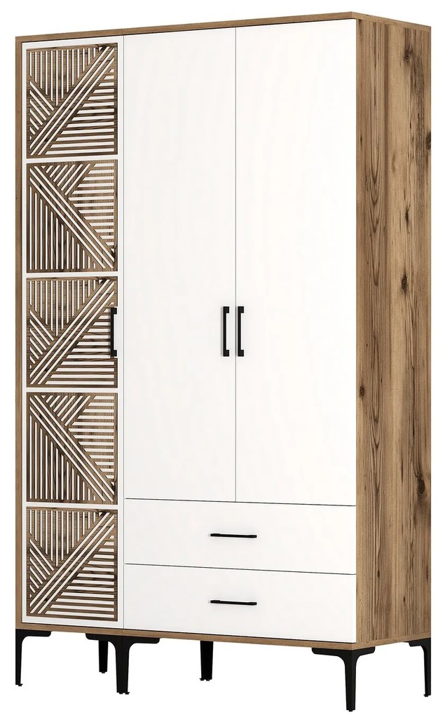 Dulap de haine Kiara PT (Nuc + Alb). 1088433