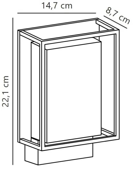 Aplică LED de exterior Nordlux NESTOR LED/8W/230V IP44