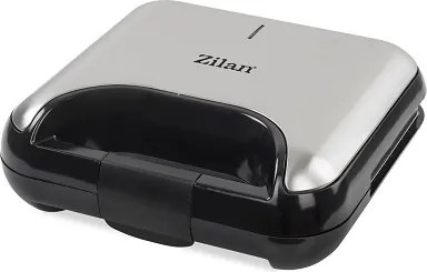 Sandwich-maker ZILAN 5 in 1 ZLN3932, Negru Inox 800 W, 5 tipuri de placi grill, triunghi, sandwich, waffle, nuci,