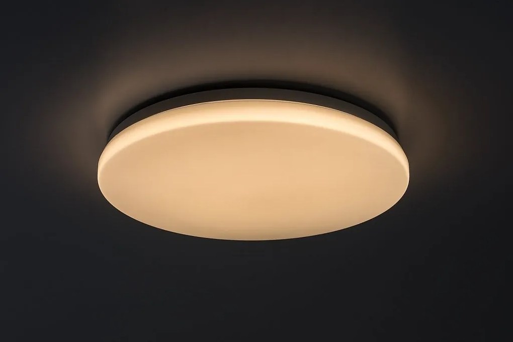 Plafoniera exterior LED 3000K, IP44, Senzor de miscare, Telecomanda, Lowar 35cm