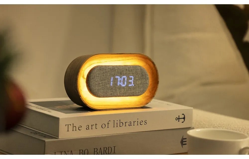 Ceas deșteptător digital Lumos Ash – Gingko