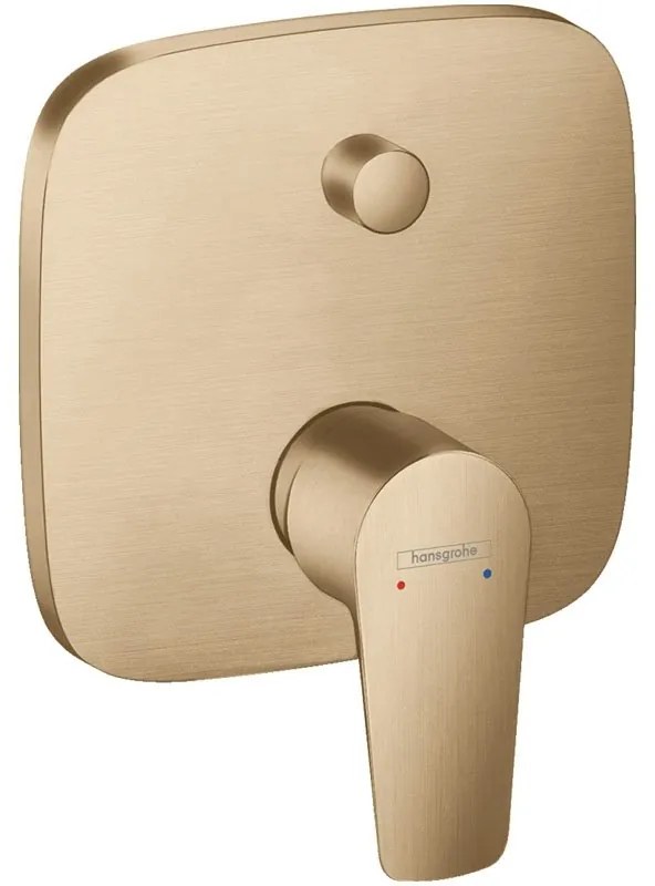 Baterie cada - dus Hansgrohe, Talis E, bronz periat