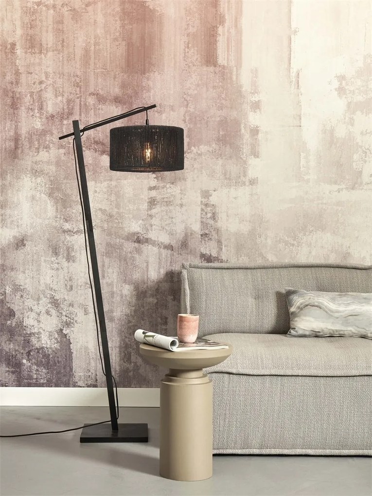 Lampa de podea eco din iuta Iguazu S 30cm, negru