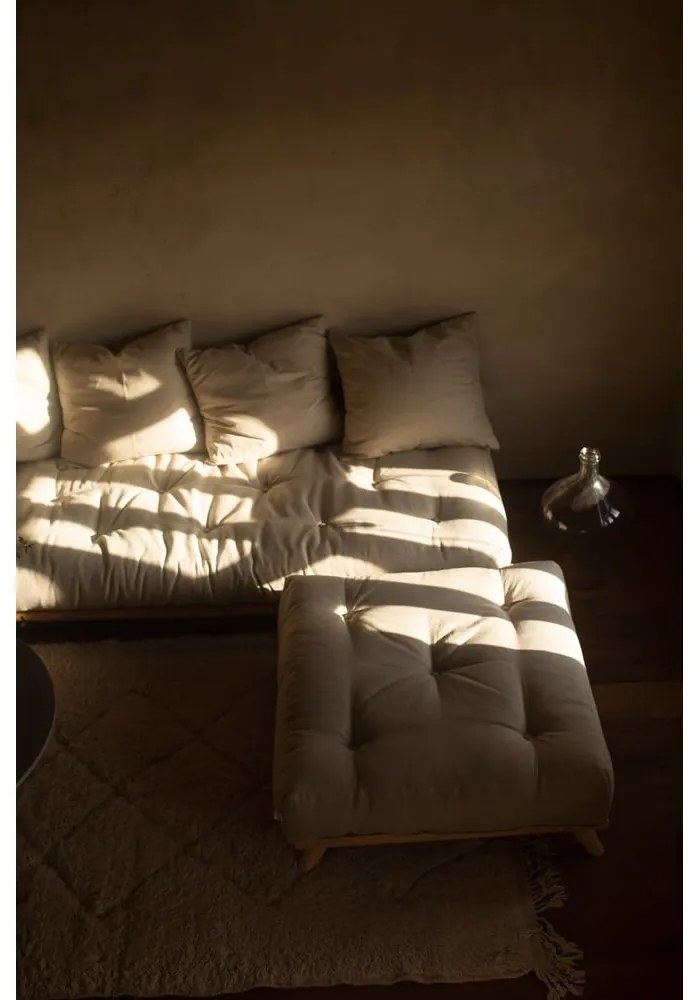 Taburet Karup Design Senza Natural Clear/Clay Brown