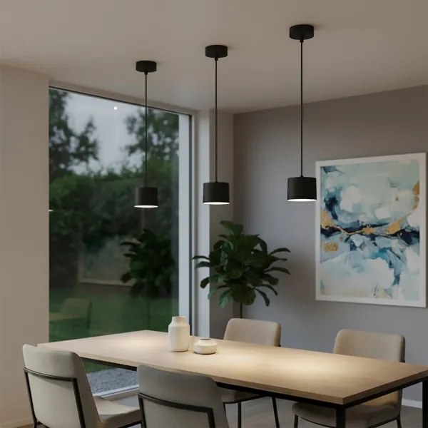 Brilagi - LED RGB reglabil, lustră suspendată pe cablu STRIPY 1xGX53/14W/230V, Wi‑Fi, compatibil cu Tuya, negru