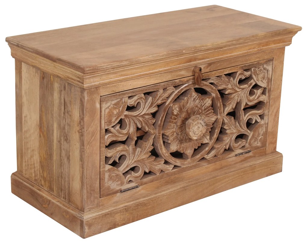 Pantofar din lemn de mango Lakadee 80x40x50 cm, 6 perechi de pantofi