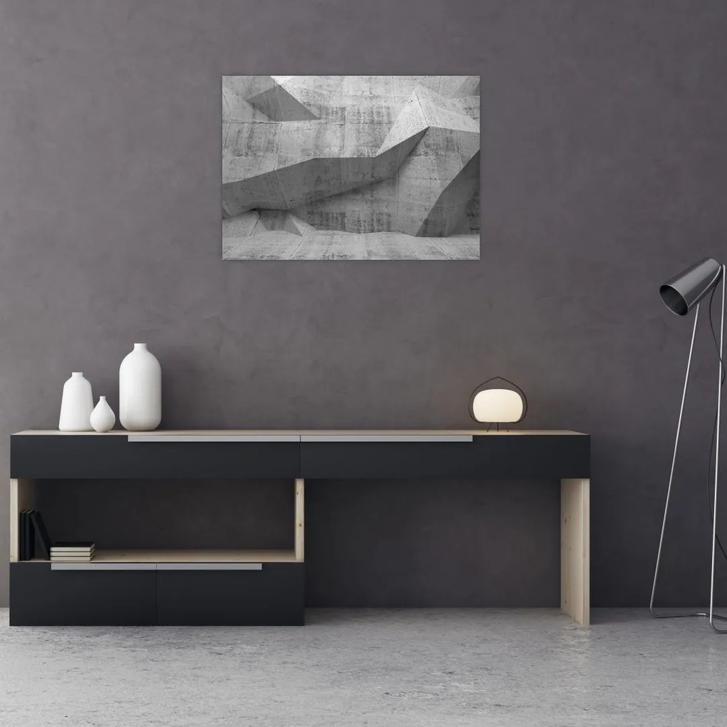 Tablou pe sticlă - 3D zid (70x50 cm)