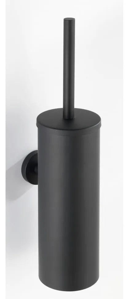 Perie de WC negru-mat de montat pe perete din oțel inoxidabil Bosio – Wenko