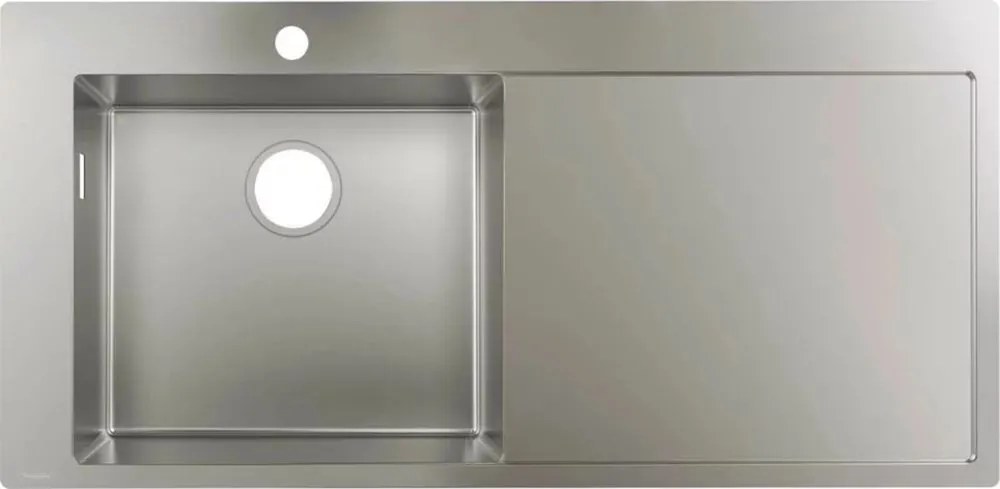 Chiuveta bucatarie Hansgrohe S71 inox 104.5x51 cm picurator stanga