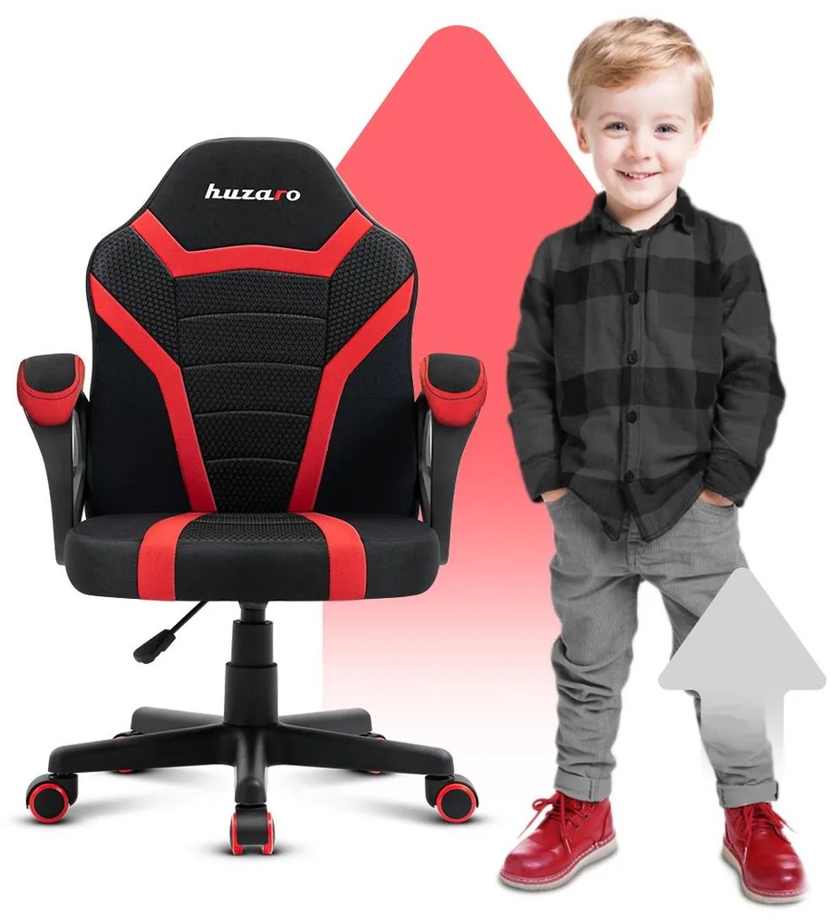 Scaun gaming pentru copii Rover 1 (negru + roșu). 1087541