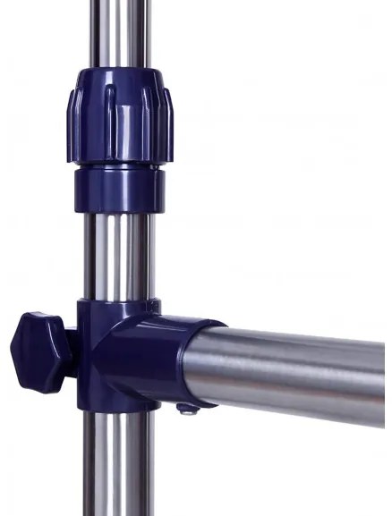 Cuier Garmint Cu Rotile, Inox, 19.29 x 113 x 44.49 Cm