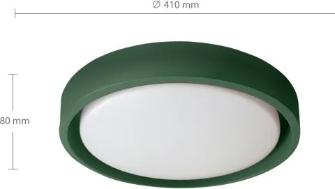 Brilagi - Lampă LED dimabilă MATTEO LED/48W/230V 3000-6500K Ø41 cm verde + telecomandă