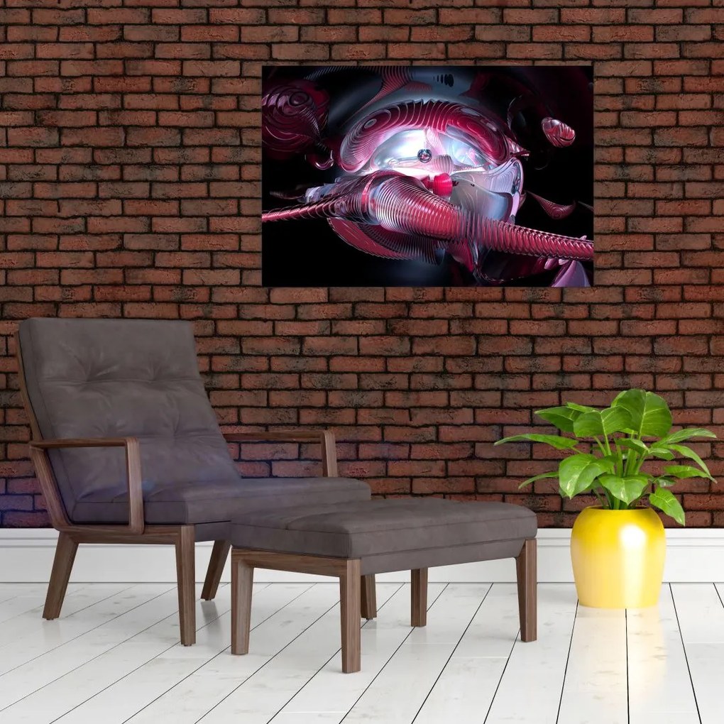 Tablou - Abstracție, viermi spațiali (90x60 cm)