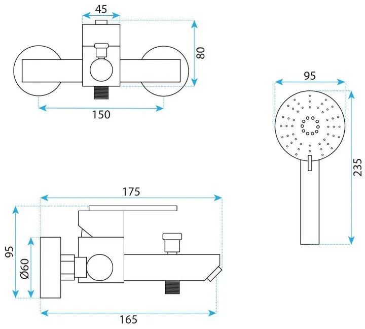 Baterie cada REA Ontario crom periat