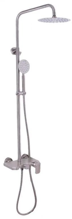 Coloană Duș din Inox Satinat Model N/LY001 – Design Modern și Durabil pentru Baia Ta