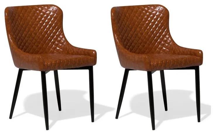 Zondo Set 2 buc. scaune pentru sufragerie Soho (maro). Promo -21%. 1009899