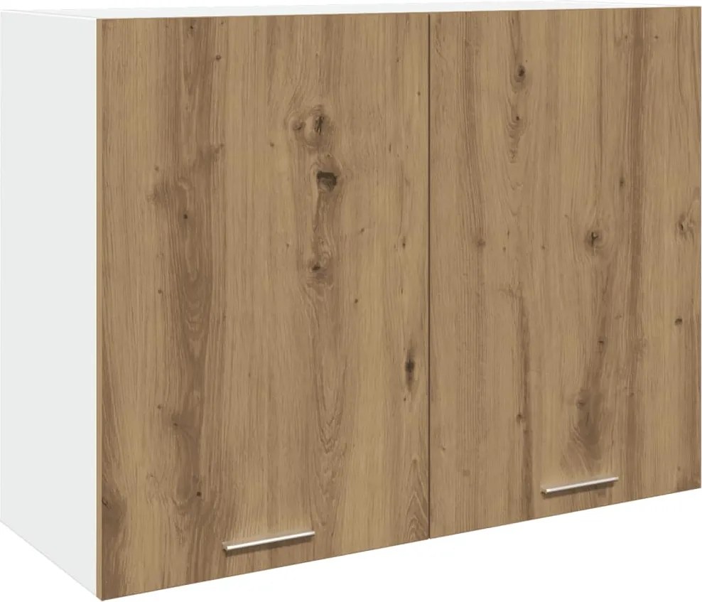 vidaXL Dulap suspendat “Lyon”, stejar artizanal, 80x31x60 cm