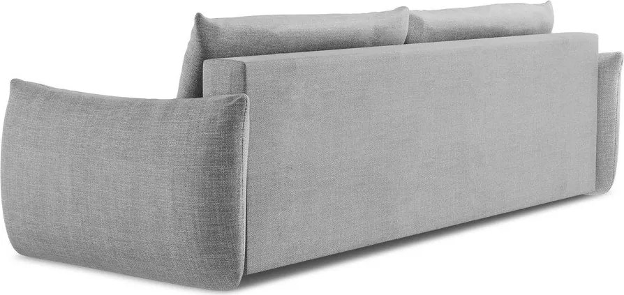 Canapea gri deschis extensibilă 230 cm Leila – Makamii