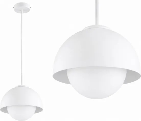 BRILAGI - Lampă suspendată cu cablu COSMO 1xE27/60W/230V Ø 18 cm albă