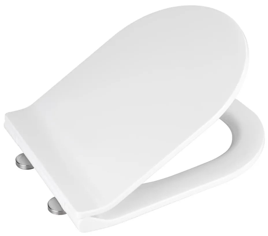 WENKO Capac WC HABOS, 46 x 36 cm, alb/argintiu - 22415100