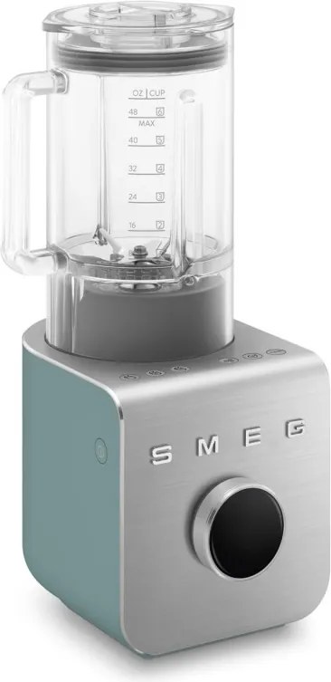 Blender Smeg Collezione BLC02EGMEU, 1400 W, 1,5 l, 22 000 rpm, 5 programe, 9 viteze, Măcinare gheață, Oțel inoxidabil, Verde smarald/Inox