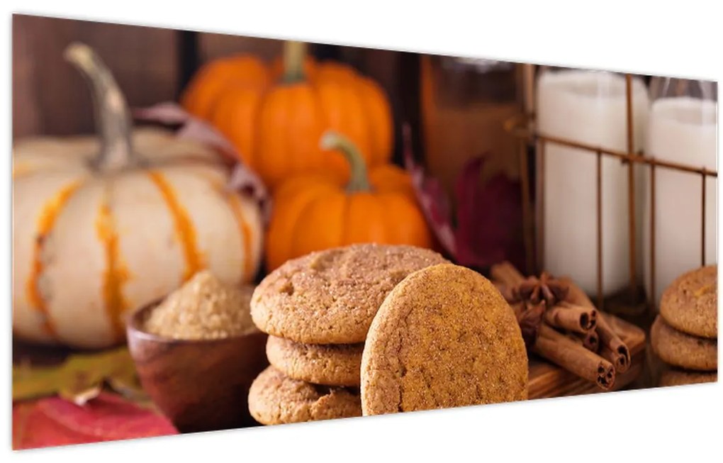 Tablou - Biscuiți de toamnă (120x50 cm)