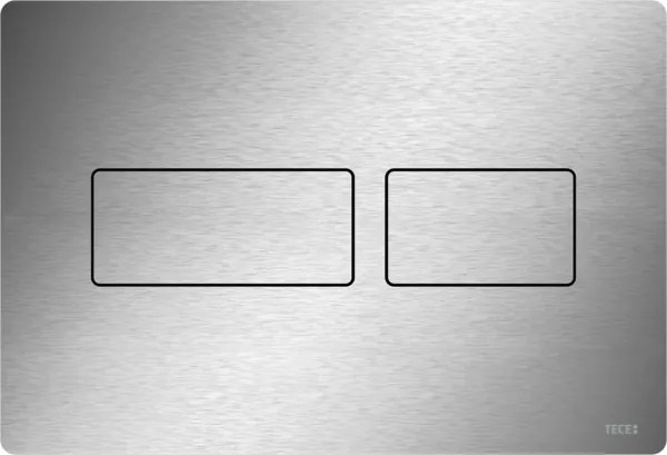 Clapeta de actionare dual-flush, otel inoxidabil periat, TECEsolid Otel inoxidabil periat