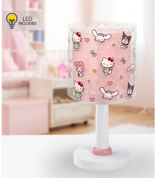 Dalber 41251 - Lampă LED pentru copii HELLO KITTY&FRIENDS 1xG4/4W/230V roz