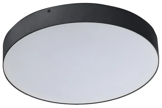 Plafoniera LED design slim MONZA R 40 4000K neagra