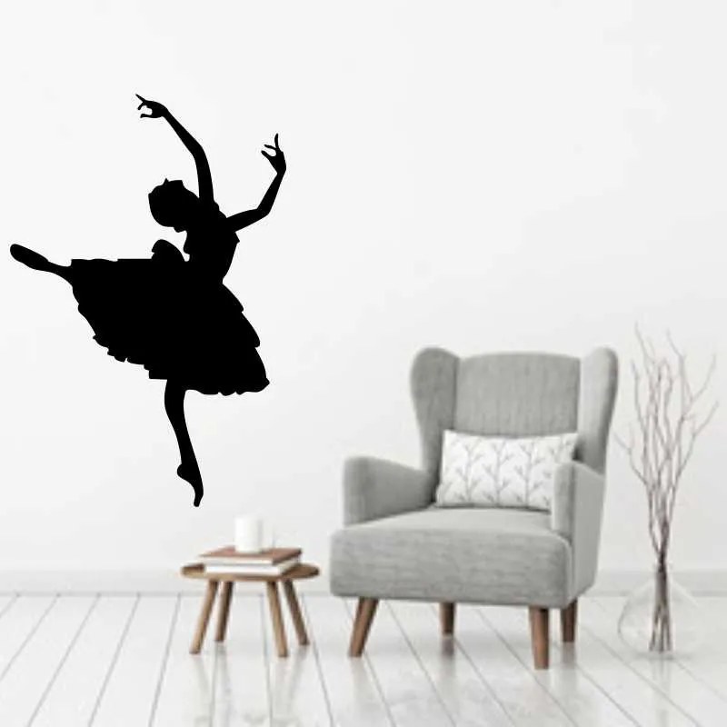 Sticker perete Silueta balerina