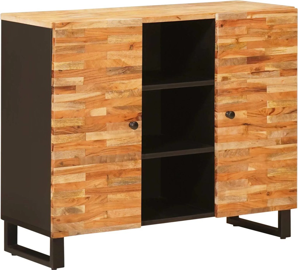 vidaXL Dulap lateral cu ușă Maro 90 x 33 x 75 cm Lemn de mango solid