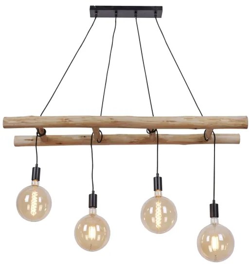 Leuchten Direkt 15025-18 - Lustră pe cablu EDGAR 4xE27/60W/230V