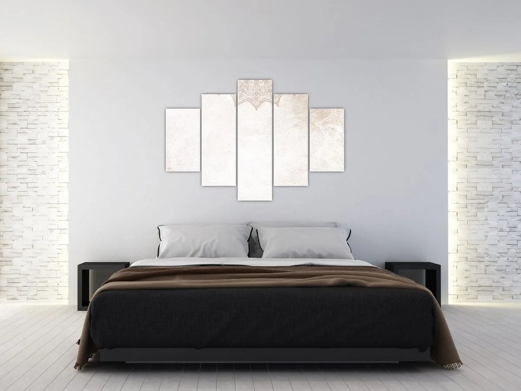 Tablou - Mandala pe zid (150x105 cm)