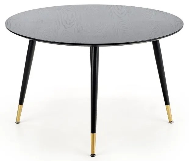 Masa de bucaterie Embos, negru / auriu