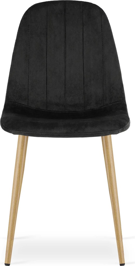 Scaun de masa PADVA VELVET, neagra