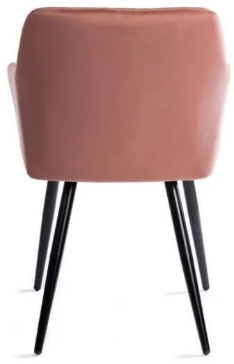 SET 2 scaune de dining RICO, roz, design modern