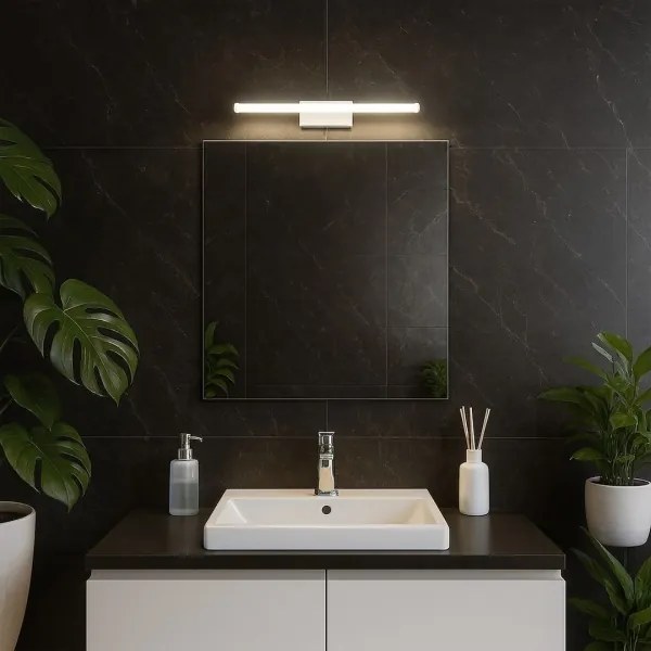 Aplica LED pentru oglindă de baie MIRORE, 5W, 230V, 30 cm, IP44, alb