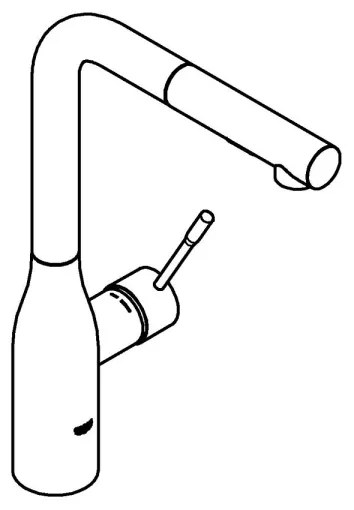 GROHE 30270DC0 - Baterie pentru chiuvetă ESSENCE inox