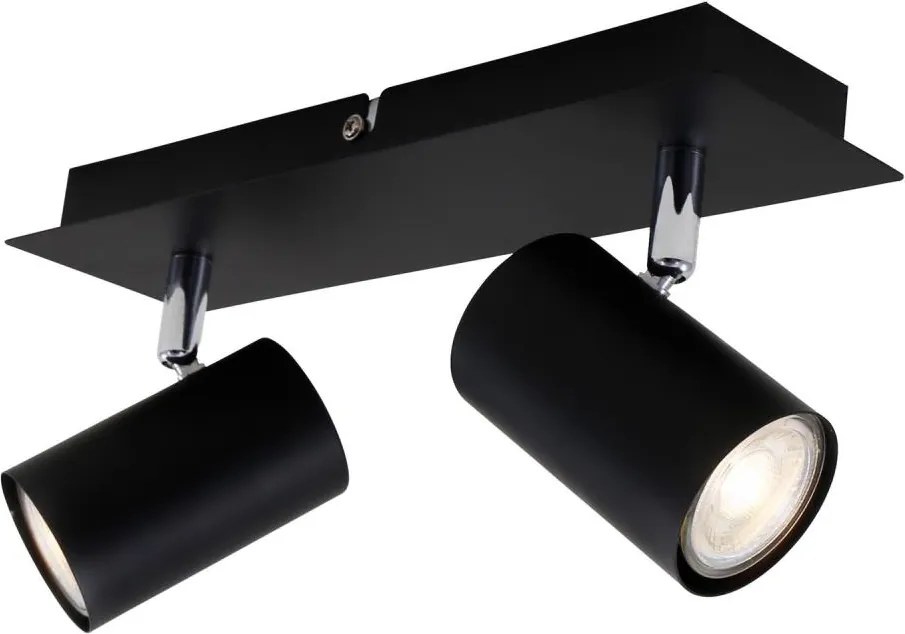Spot SPOT 2xGU10/40W/230V negru Briloner 2857-025