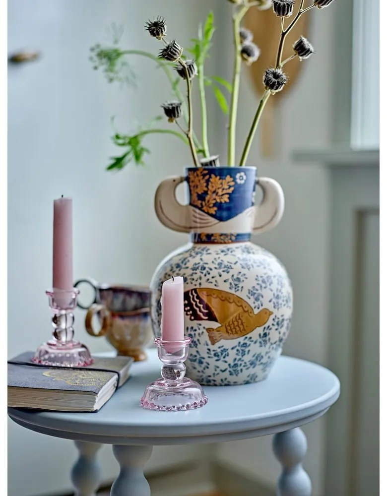 Vază din gresie pictată manual (înălțime 23,5 cm) Hezha – Bloomingville