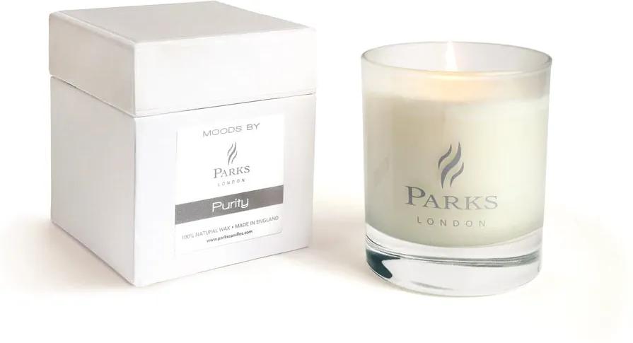 Lumânare parfumată Parks Candles London Moods White, aromă de orhidee și gardenie, durată ardere 50 de ore