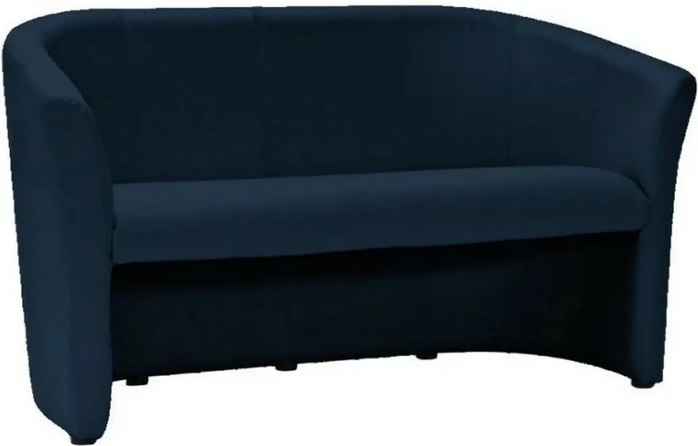 Canapea TM-3, albastru, piele ecologica, 160x60x76 cm