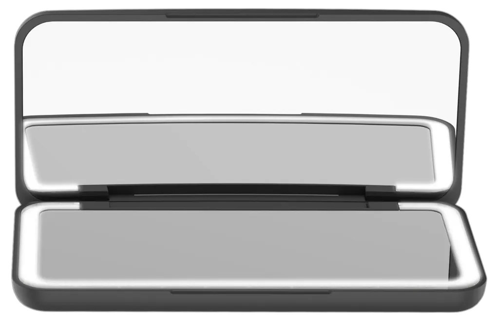 Concept KZ2020 oglindă cosmetică de buzunar culumină LED, negru