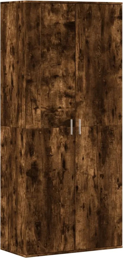 vidaXL Pantofar, stejar fumuriu, 80x39x178 cm, lemn prelucrat