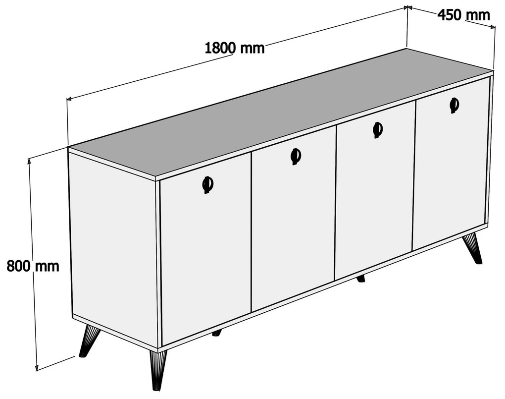 Dulap Esmeralda (Nuc + Alb). 1072368