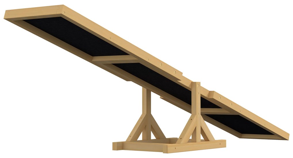 PawHut Balansoar pentru antrenament de agilitate la câini, antiderapant, cu o capacitate de încărcare de până la 50 kg, 180 x 30 x 30 cm | Aosom Romania