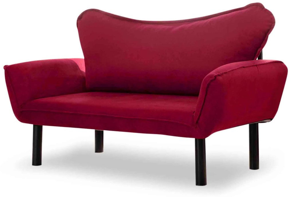 Canapea extensibilă două locuri Chatty (bordo). 1062613